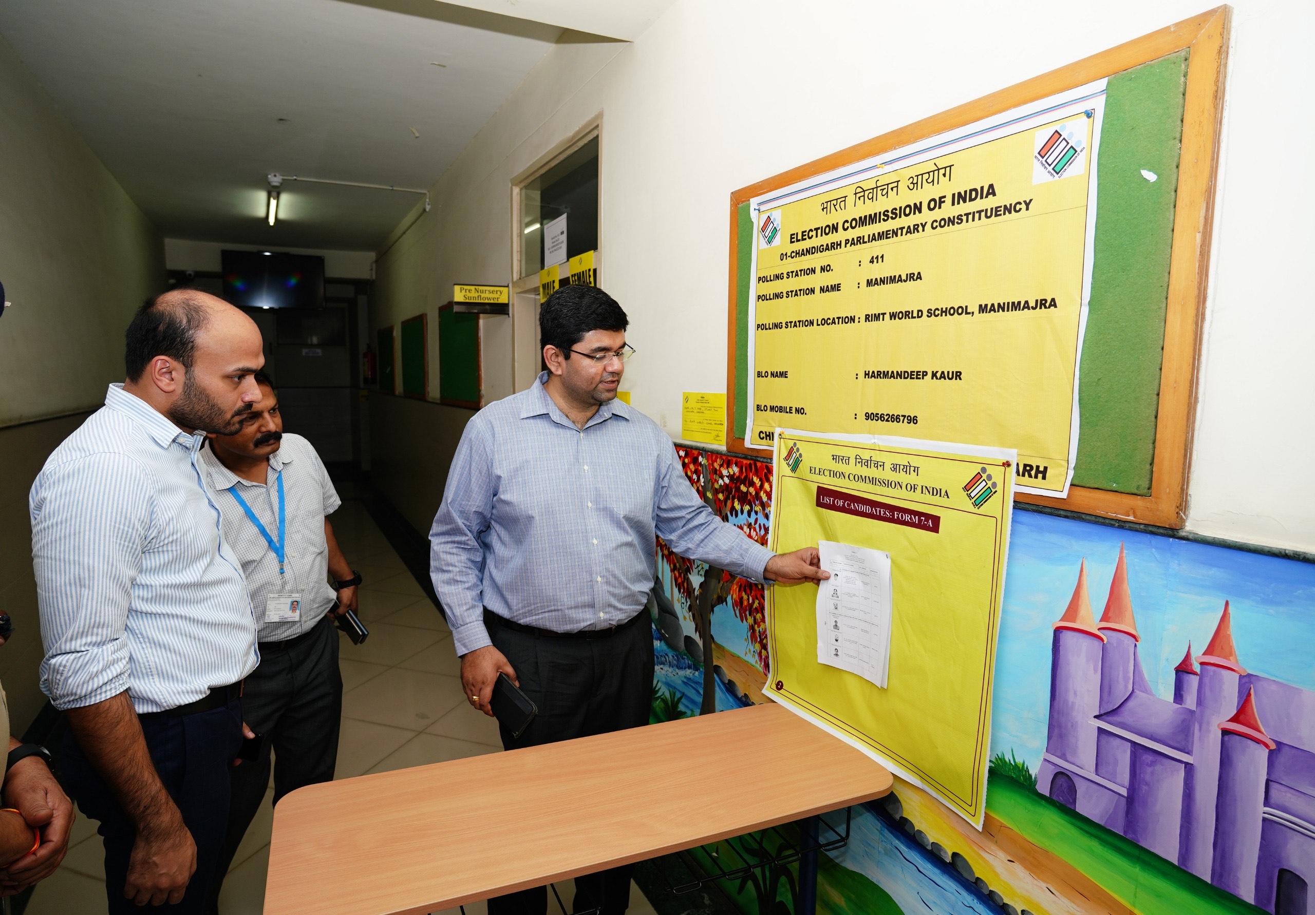 Preparations and Arrangements at Polling Stations for Lok Sabha Elections in Chandigarh on June 1
